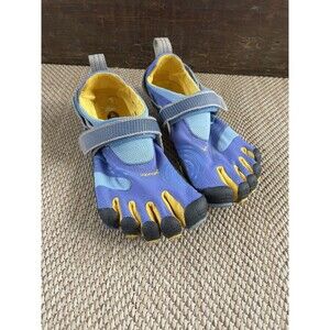 Vibram Five Fingers KMD Sport Womens Barefoot Shoes Size 39 8-8.5  Blue Yellow